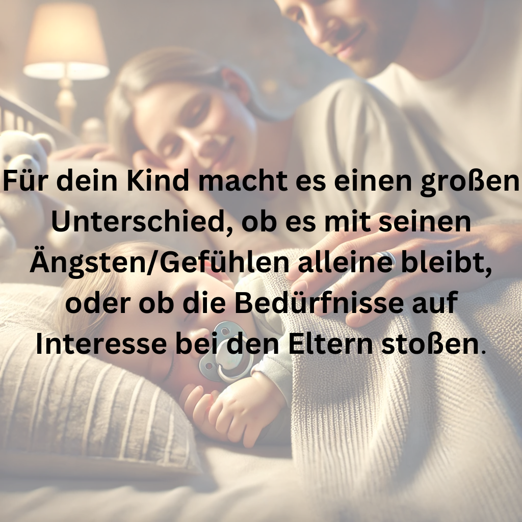 Warum es sinnvoll ist, das Kind in den Schlaf zu begleiten