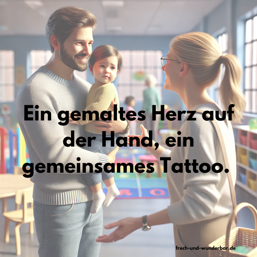 Abschiedsrituale für die Kita - Ein gemaltes Herz auf der Hand, ein gemeinsames Tattoo
