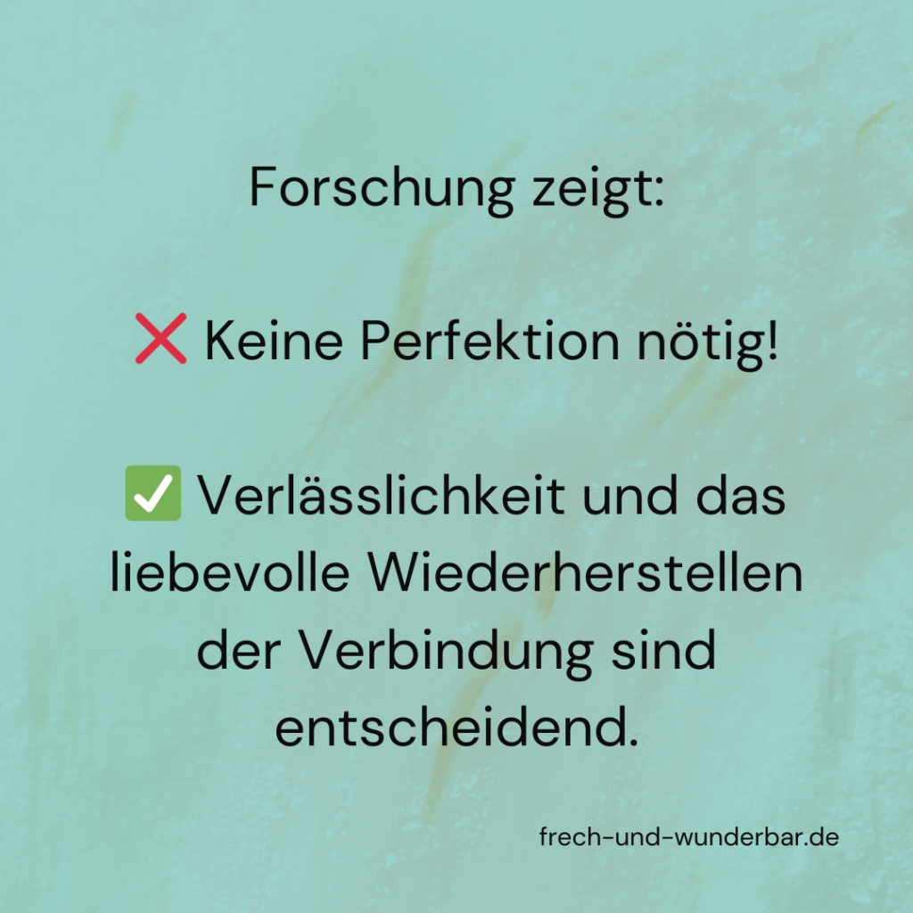 Sichere Bindung - Perfektion ist überbewertet!