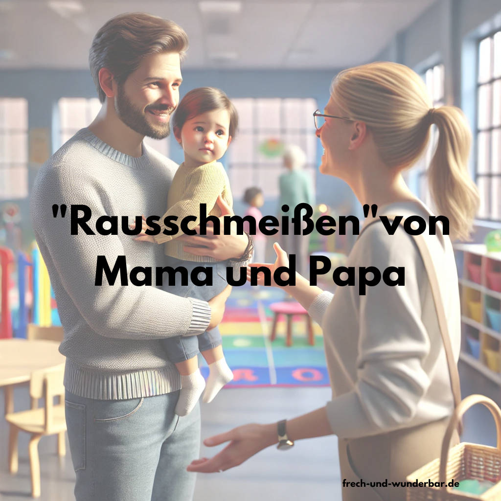Abschiedsrituale für die Kita - "Rausschmeißen" von Mama und Papa