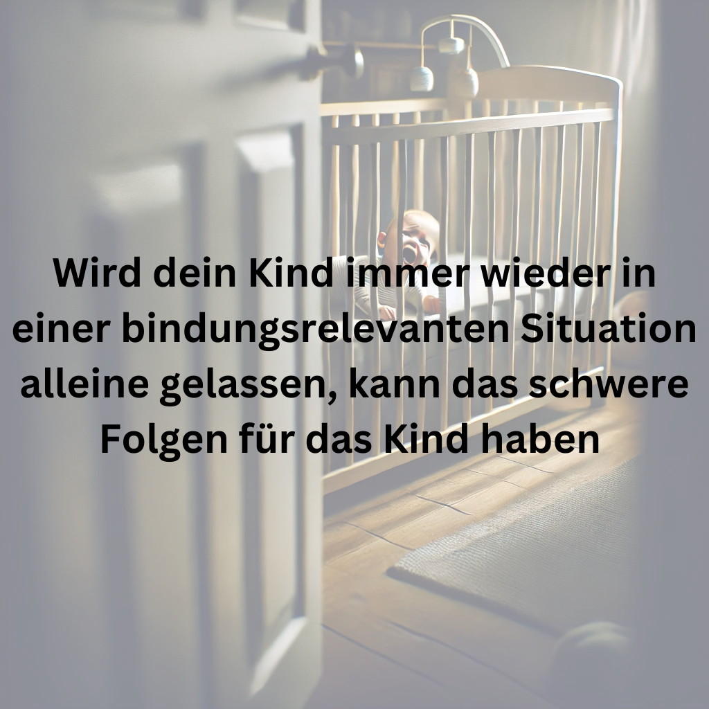 Was passiert eigentlich beim "Schlaftraining"? Und warum es zu bindungsrelevanten Schwierigkeiten kommen kann