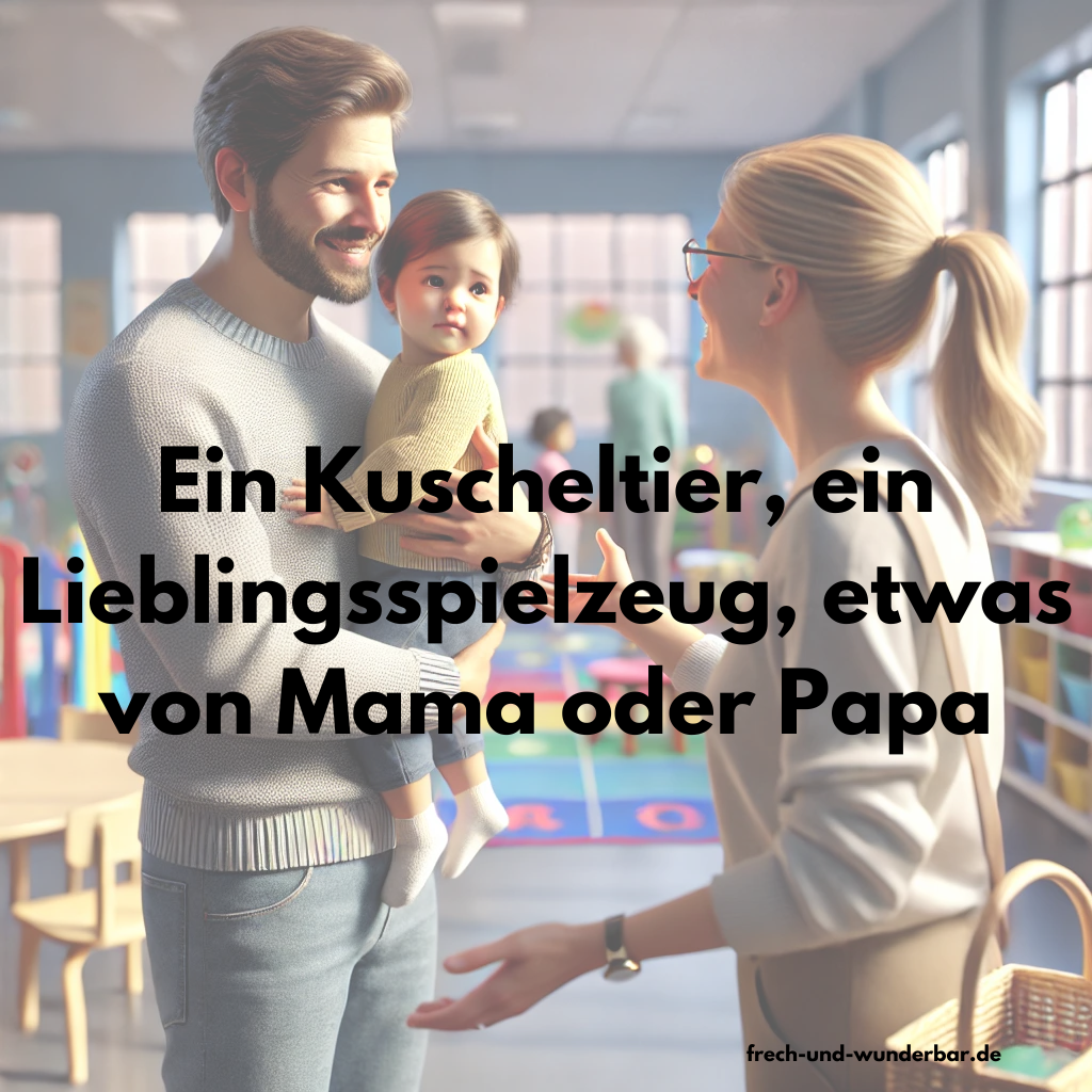 Abschiedsrituale für die Kita - Ein Kuscheltier, ein Lieblingsspielzeug, etwas von Mama oder Papa