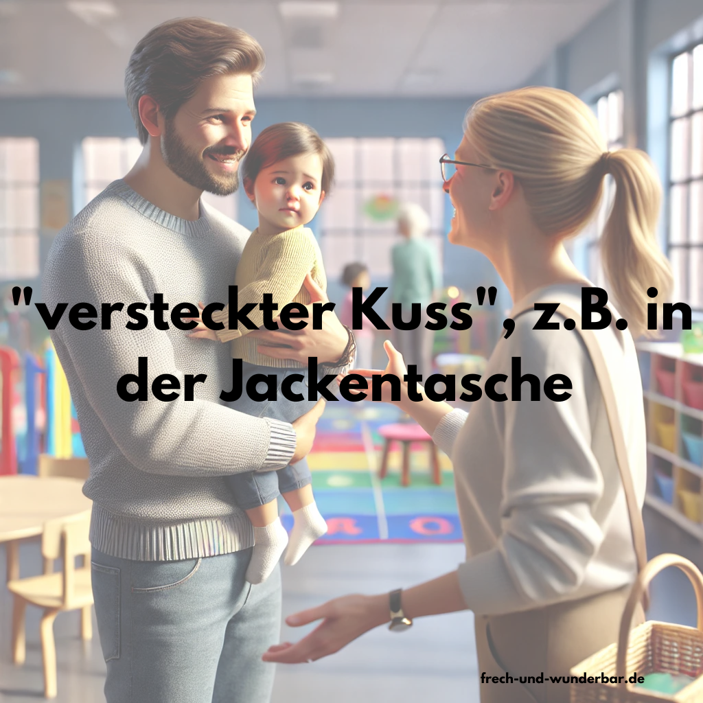 Abschiedsrituale für die Kita - "versteckter Kuss"