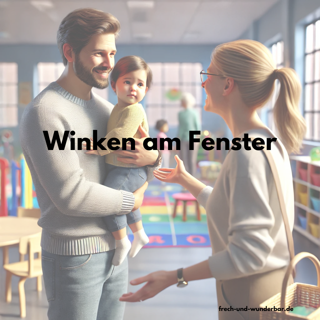 Abschiedsrituale für die Kita - Winken am Fenster